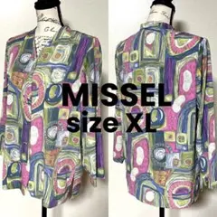 MISSEL ミゼール 総柄アートプリント ノーカラージャケットのサムネイル