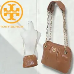 【美品】トリーバーチ　ゴールドチェーン　ショルダーバッグ　ハンド　2way