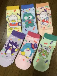 最終お値下げ　レディースソックス　サンリオ　ハピタンブイ　6足セット