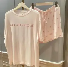 【上下セット】GELATO PIQUE ハート柄ルームウェア ハート」に該当する ｜ルームウェア・パジャマ通販のgelatopique