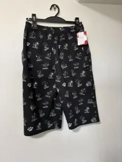 スヌーピー柄 黒 ルームウェア　パンツ　新品ま未使用