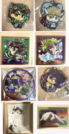 ジョジョ　アニメ10周年記念展　缶バッジ　主人公　ジョセフ　シーザー　ラバスト