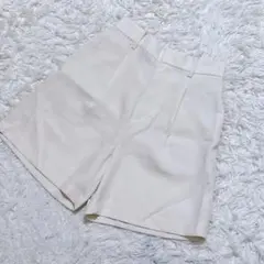 【c7880】LOWRYS FARM ショートパンツ アイボリー