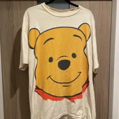 90s Disney ディズニープーさん両面プリント　TシャツUSA製ビンテージ