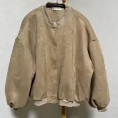 RETRO GIRL スエード調 ブルゾン ジャケット