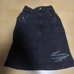 pom ponette ダークデニム Aラインスカート