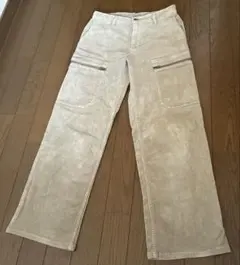 ユニクロ　ベージュ コーデュロイ カジュアルパンツ　W58