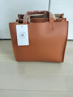 キャメル ハンドバッグ シンプル 普段遣い 仕事 ビジネス