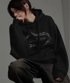 【CIYOT】 グラフィック刺繍ビッグプルオーバーパーカー