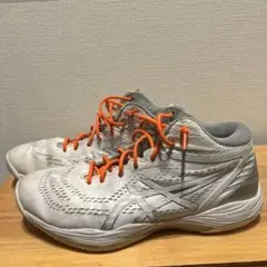 ASICS ゲルフープ 25cm バッシュ　白　男女兼用