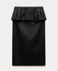 新品タグ付き ペプラム ミディ丈スカート XS