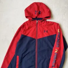 UNDER ARMOUR アンダーアーマー S ナイロンジャケット 赤紺ネイビー