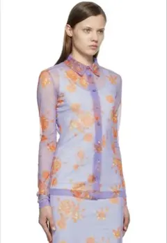 Sportmax Purple Floral Sheer Shirtのサムネイル