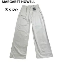 新品未使用　MARGARET HOWELL スラックス ベージュ　ワイドパンツのサムネイル