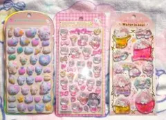 【正規品】キティコットンパフィーボンボンドロップシール セットK9