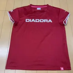 X1699 レッド L相当 DIADORA スポーツ　Tシャツ レディースのサムネイル