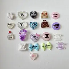 【即日発送】ネイルパーツ 20個セット ブランドロゴ入り