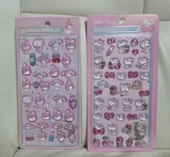 マイメロディ・ハローキティ ボンボンドロップシール 2シートセット