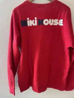 こりん♡♡様専用。ミキハウス バックロゴ トレーナー（大人用）M 赤