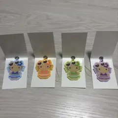 日焼けキティ ラバーストラップ4個セット