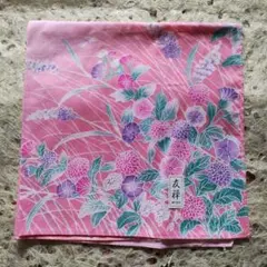 ★友禅★ 風呂敷 綿100% ピンク 花柄のサムネイル