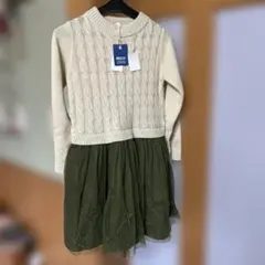 星柄チュールワンピース 130cm