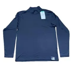 【送料無料・匿名発送】ルコック　長袖ハイネックシャツ　裏起毛　ダークネイビー　L