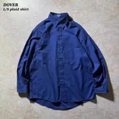 DOVERマイクロチェックシャツ古着ネイビー当時物CBOY90s美品unisex