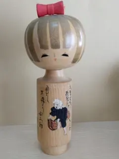 手描きこけし人形 女の子デザインのサムネイル