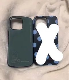iPhoneケース 2点セット ゴンベ ドット柄　iPhone15Promax