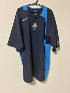 NIKE KNVB サッカーシャツ ネイビー M オランダ04〜05代表