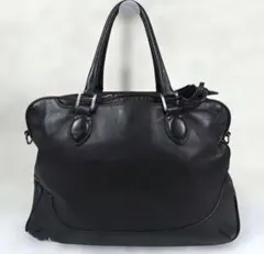 ペッレモルビダ メイデンボヤージュブリーフバッグ レザー 2室 ブラックのサムネイル