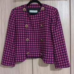 GIVENCHY ノーカラージャケット チェック柄のサムネイル