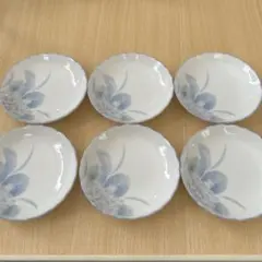 【昭和レトロ】光峰 紫陽花柄 小皿 6枚セットのサムネイル