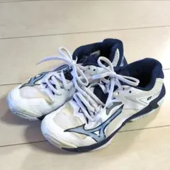 MIZUNO ウェーブライトニング ZB ホワイト/ネイビー 23cm MIZUNO ウェーブライトニング ZB ホワイト/ネイビー 23cm Z8 ウエーブ