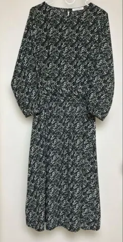 花柄 ロングワンピース