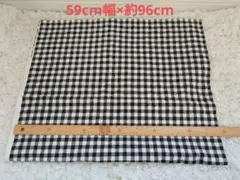 藤久 トーカイ プディング キルティング生地 ギンガムチェック ブラック 黒