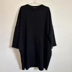 ミズイロインドのリブ編みワンピース