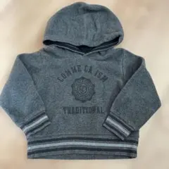 グレー フード付き トレーナー