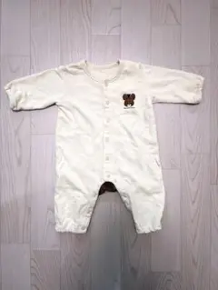 ベビーロンパース　くまのがっこう 秋冬用 60cm