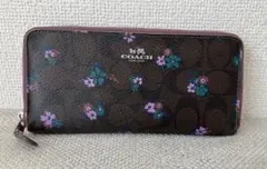 COACH フラワープリント 長財布