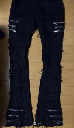 guapi coating zip flare denim 28 - メルカリ
