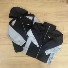 美品ウインドブレーカー2枚セット110 ブラック