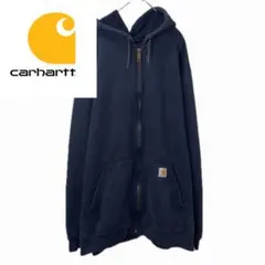 Carhartt フルジップパーカー カーハート オーバーメンズ ネイビー