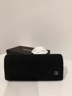 CHANEL メガネケース サングラスケース ブラック ケースのみのサムネイル