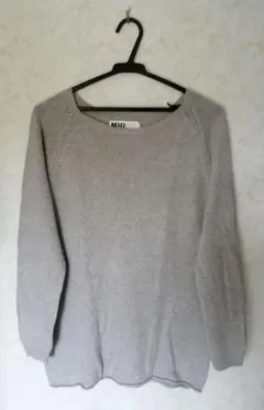 MHL. 　サマーニット　Ｌ　ライトグレー