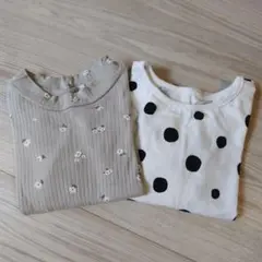 長袖カットソー　2枚組　95cm