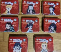 鬼滅の刃 ミルキー缶 8個セット