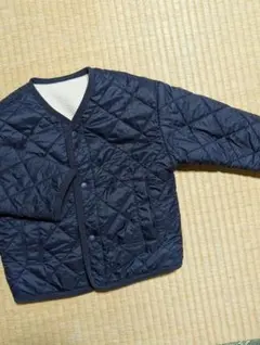 あったかくてオシャレ✨️使用回数少✨️ネイビー キルティングジャケット
