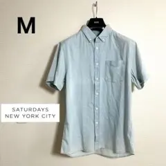 【美品】Saturdays New York City 半袖シャツ Mのサムネイル